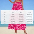 thumbnail image 3 of ZToonmas Women's Floral Print Elastic Waist A-Line Maxi Skirt High Waist Flowy Long Skirt with Pockets for Summer Casual Wear, 3 of 5