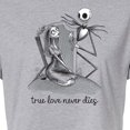 thumbnail image 3 of The Nightmare Before Christmas - True Love Never Dies - Juniors Cropped Cotton Blend T-Shirt, 3 of 5