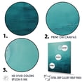 thumbnail image 3 of Designart "Tranquil Teal Moon" Moon Wall Art Prints, 3 of 7