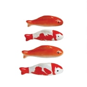 Creative Co-op Set of 2 4 Assorted Koi Fish Floatable Figurines