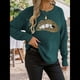 thumbnail image 4 of Suéter de Cuello Redondo Personalizado con Estampado de Leopardo y Labios Bordados para Mujer Verde Oscuro XL, 4 of 8