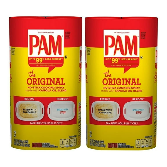 Pam Non-Stick Cooking Spray Original 12 oz - 4 Cans