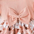 thumbnail image 6 of JAKANYQ Kids Girls Dress New Floral Dress With Bow Headscarf Spring Summer Two Piece Set For Baby Flower Girl Dress, Light Pink, 2-3 Years, 6 of 7