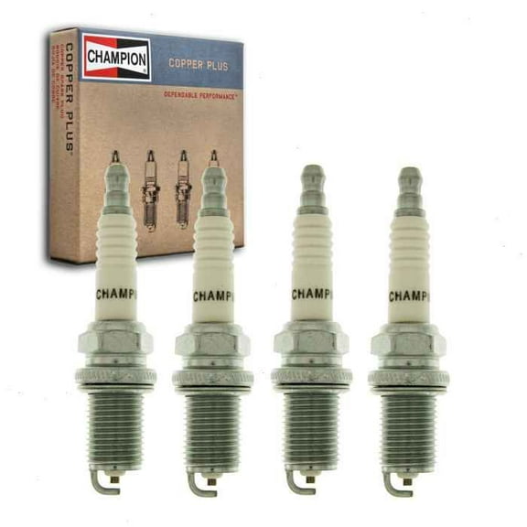 4 pc Champion Copper Plus Spark Plugs compatible with Subaru Legacy 2.2L 2.5L H4 1990-2010