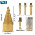 thumbnail image 2 of Drill Bit Set for Firewood with Detachable 4-Handle Construction and Splitter Bits 42mm 32mm Wood Splitting Tool for Drill Machine - High-Performance Woodworking Accessory, 2 of 8