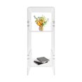 thumbnail image 3 of ToppiJoy Modern 3-tier Side Table, Narrow End Table for Small Spaces, Narrow Acrylic Side Table Rectangular Clear, 3 of 22