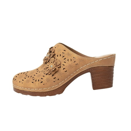 

Fpqtro 2023 Summer Women s Sandals Women s High Heel Baotou Sandals Fashion Comfort Single Shoes Thick Heels Slippers