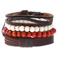 thumbnail image 1 of Juego de pulsera de cuentas de oración budista hecha a mano, accesorio de joyería Unisex, 4 Uds., 1 of 7