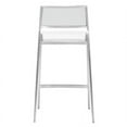 thumbnail image 4 of Maklaine Metal 35.8''H x 18.1''W x 25.7''D White Counter Chair (Set of 2), 4 of 6
