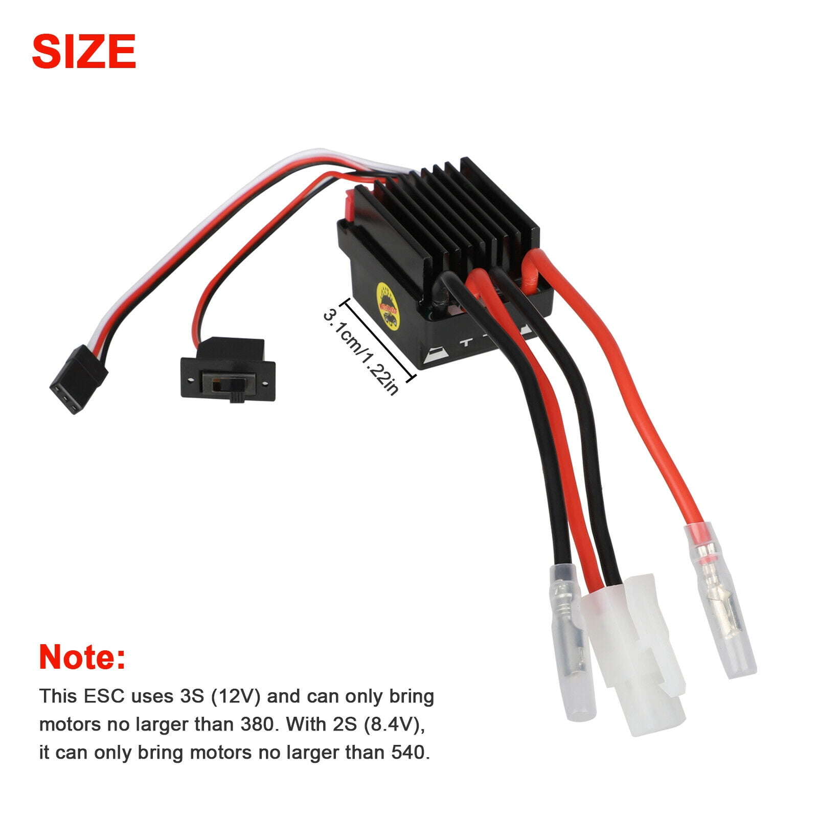 Waterproof RC Boat Car Water Cooling Brushed Speed Controller ESC Kit Motor Waterproof RC Boat Car Water Cooling Brushed Speed Controller ESC Kit Motor