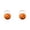 Orange 4.3x3.7 Inch, variant on Halloween Pumpkin Bucket Trick or Treat Candy Holder Portable Pail with Sturdy Handle, Festive Decorative Basket for Party Supplies, Home Tabletop Display Holiday Storage Container 1PC
