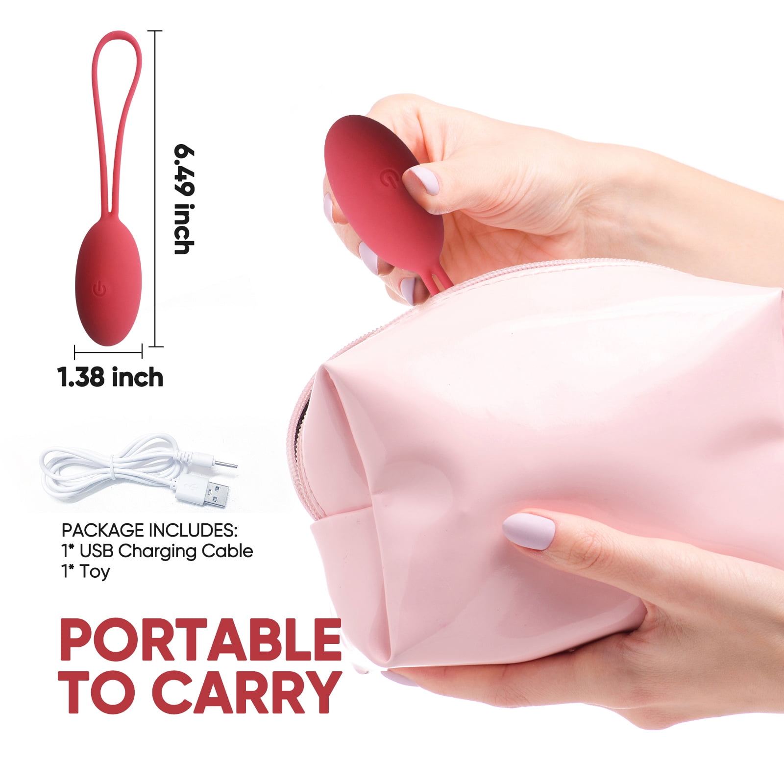 Vibrator, Remote Control Vibrator, Vibrating Eggs Sex Toys G Spot Vibrator for Women, Adult Toys with 10 Vibration Modes