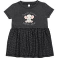 thumbnail image 3 of Inktastic Cute Elephant My Great Grandma Loves Me Girls Baby Dress, 3 of 5