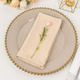 thumbnail image 6 of Efavormart 5 Pack Beige Premium Scuba Cloth Napkins, Wrinkle-Free Reusable Dinner Napkins - 20"x20", 6 of 11
