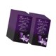 thumbnail image 4 of 50 tarjetas de condolencia con mensajes emotivos "Siempre en nuestros corazones" (Centro de mesa) violeta, 4 of 9