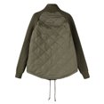 thumbnail image 6 of HAJWOH Womens Puffer Jacket Lightweight Knit Patchwork Zip Up Long Sleeve Quilted Jackets Warm Winter Outerwear 2026, 6 of 7