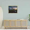 thumbnail image 2 of Stupell Maritime Lighthouse Clouds Landscape Landscape Photography Gold Floater Framed Art Print Wall Art, 2 of 6