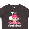 thumbnail image 4 of Inktastic Skateboarding Cute Girls Girls Toddler T-Shirt, 4 of 5