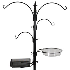 Mainstays Staked Iron Multi Level Birdfeeder Station Walmart Com