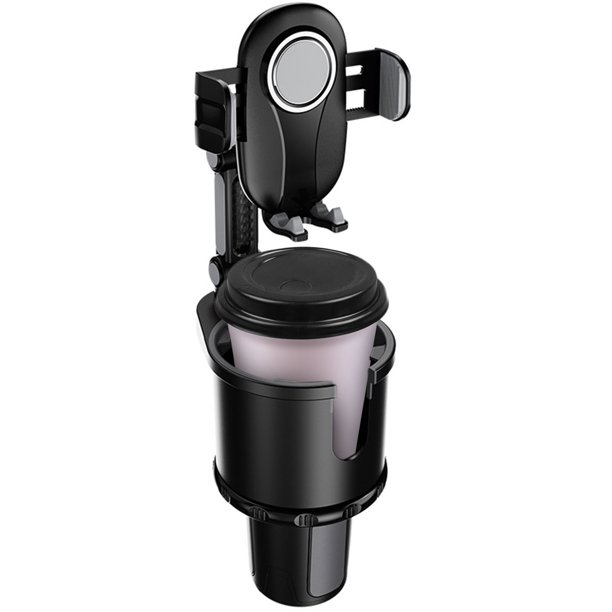 Portavasos Para Automóvil Con Soporte Para Teléfono 2 En 1 Soporte Para Taza Para Automóvil Soporte Para Teléfono Celular Soporte Para Automóvil 360 ° Rotación Ajustable Botella De Agua Para Automóvil Muyoka Hogar