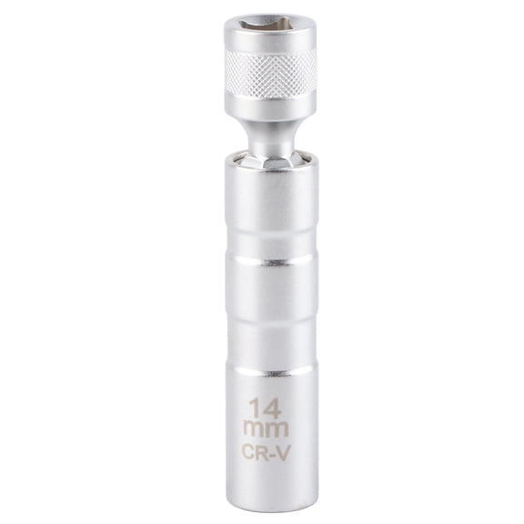 Llave de vaso universal para bujías, herramienta de extracción magnética de 12 puntos, unidad de 14mm y 3/8 Jadeshay A