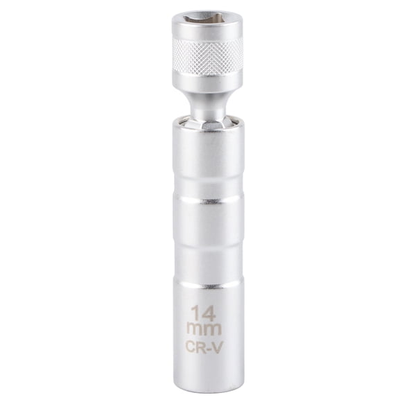 Llave de vaso universal para bujías, herramienta de extracción magnética de 12 puntos, unidad de 14mm y 3/8 Jadeshay A