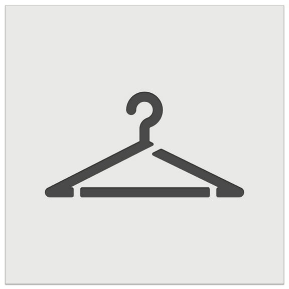 Clothes Hanger Laundry DIY Cookie Wall Craft Stencil - 5.5 Inch