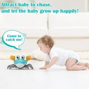 Crawling Crab Baby Toy, Tummy Time Toys Sensory Induction Crabs for Toddler Interactive Development