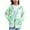 Style3-Mint Green hoodies for girls, variant on ersvoioy Kids Tie Dye Zip Up Hoodie Long Sleeve Hooded Jacket with Front Pocket Fleece Lined Casual Outerwear for Playground Size 4-12 Years