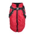 thumbnail image 1 of 1pc Waterproof & Windproof & Warm Pet Jacket With Zipper & Reflective Strips & Chest Back Strap For Cats And Dogs Outdoor Coat, 1 of 4