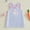 Sky Blue, variant on Toddler Baby Girl Easter Dress Sleeveless Crew Neck Bunny Embroidery Striped Tank Dress