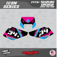 thumbnail image 3 of Kalair GFX Graphics Kit for Suzuki DR350 (1990-2000) Icon Series, 3 of 5