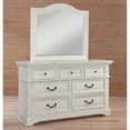 thumbnail image 2 of American Woodcrafters Stonebrook Antique White Wood Dresser and Mirror, 2 of 8