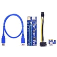 thumbnail image 2 of Doble 6Pin Pci-E 1X A 16X Tarjeta Vertical Tarjeta Gráfica 60Cm Cable De Extensión Usb 3.0 Cateissary EL016031-00, 2 of 5