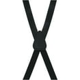 thumbnail image 3 of CTM  Smooth Coated Leather Slim Width Suspenders with Metal Swivel Hook Ends (Men), 3 of 4