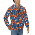 thumbnail image 4 of Zip Up Hoodies for Men - Abstract Vintage Fox and Plants Long Sleeve Comfrt Men'S Fashion Hoodies & Sweatshirts, Jackets for Men Hoodies Pullover Clothing Clothes with Pouch, 4 of 5