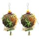 thumbnail image 2 of Paquete de piezas de juguete para masticar pájaros, juguete triturador de forraje, jaula para loros, juguete triturador, juguete colgante para cacatúas, Conure, gris africano, Amazon Zhivalor HMYH264, 2 of 4