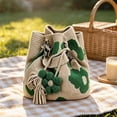 thumbnail image 3 of Handmade Crochet Flower Tote,Knit Floral Purse Bag Boho Woven Beach Handbags Crossbody Shoulder Bag for Women Vacation, 3 of 7