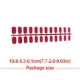 thumbnail image 3 of 1 Set Glue on Nails Medium Length Files Tool Toe Files Stick Full Cover Wraps Art Decals Artificial Beauty Tool Manicure Kit Decorations 26, 3 of 6