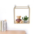 thumbnail image 2 of Grille Étagères Décoration Décoration Samfox Simplement Style Fer Mur Suspendu Étagère de Stockage Rack, 2 of 7