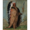 thumbnail image 3 of George Catlin 15x18 Black Modern Framed Museum Art Print Titled - Ee-Ah-Sa-Pa, Black Rock, a Two Kettle Chief (1832), 3 of 5