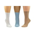 thumbnail image 7 of Sierra Socks Women's Diabetic Bamboo Crew Socks, Non-Binding, (Shoe Sizes 9-11), 3-Pack, 7 of 7