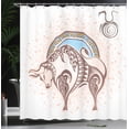 thumbnail image 4 of Ambesonne Zodiac Shower Curtain, Taurus Astrology, 69"Wx84"L, Brown Beige, 4 of 5