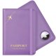 thumbnail image 1 of Funda para pasaporte Stouchi AirTag con bloqueo RFID, color morado, 1 of 7
