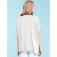 thumbnail image 4 of Made by Johnny Women's Kimono Style Short Sleeve Dolman Cardigan M WHITE, 4 of 6