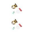 thumbnail image 3 of Speravity Tope de puerta componente modificado soporte anticolisión de tamaño pequeño soporte de tope de puerta accesorio de muebles de repuesto Amarillo 2piezas Speravity CBP491367, 3 of 6