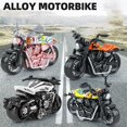 thumbnail image 2 of HLONK 4PCS Boy Motorcycle Car Toy  Model Alloy Racing Car Back to the Car Toy, 2 of 4