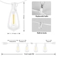 thumbnail image 3 of Guirnalda de luces para exteriores Brightever, 15 m, resistentes a la intemperie, 27 bombillas LED, 3 of 7