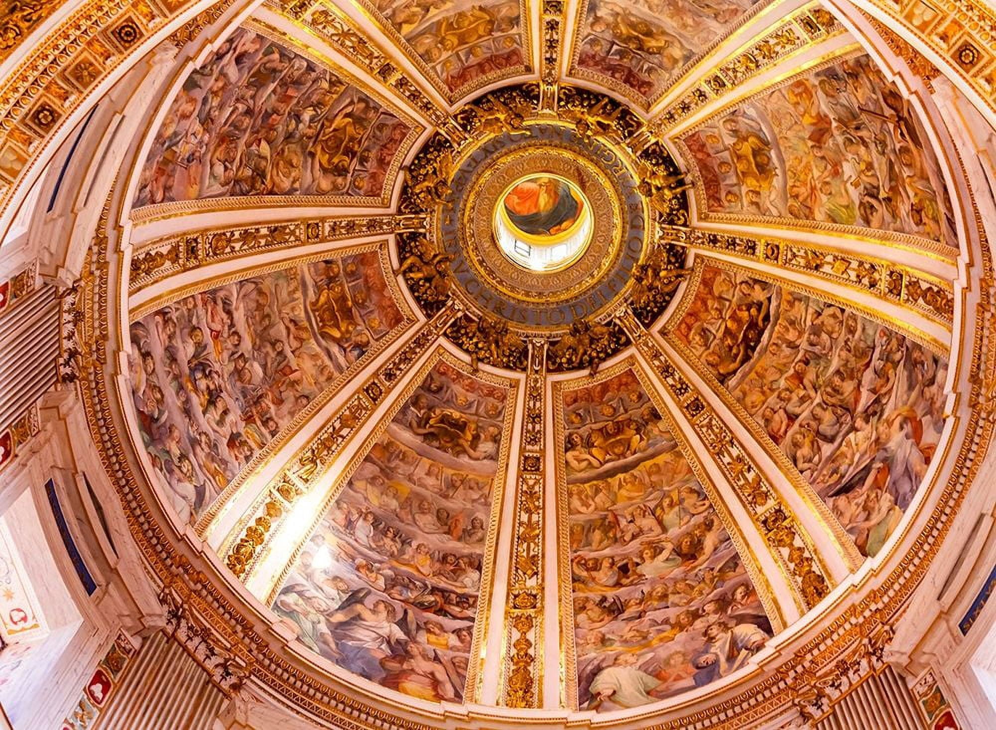 Perry, William 18x14 White Modern Wood Framed Museum Art Print Titled - Santa Maria Maggiore-Rome-Italy Built 422-432-in honor of Virgin Mary