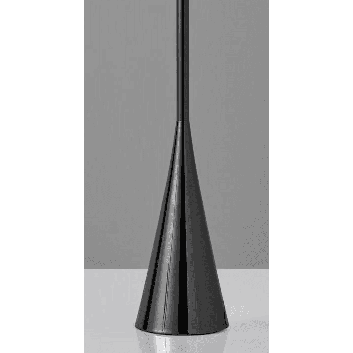 Dramatic Floor Lamp Bell Shaped Base In Black Nickel Finish Metal Dramatic Floor Lamp Bell Shaped Base In Black Nickel Finish Metal